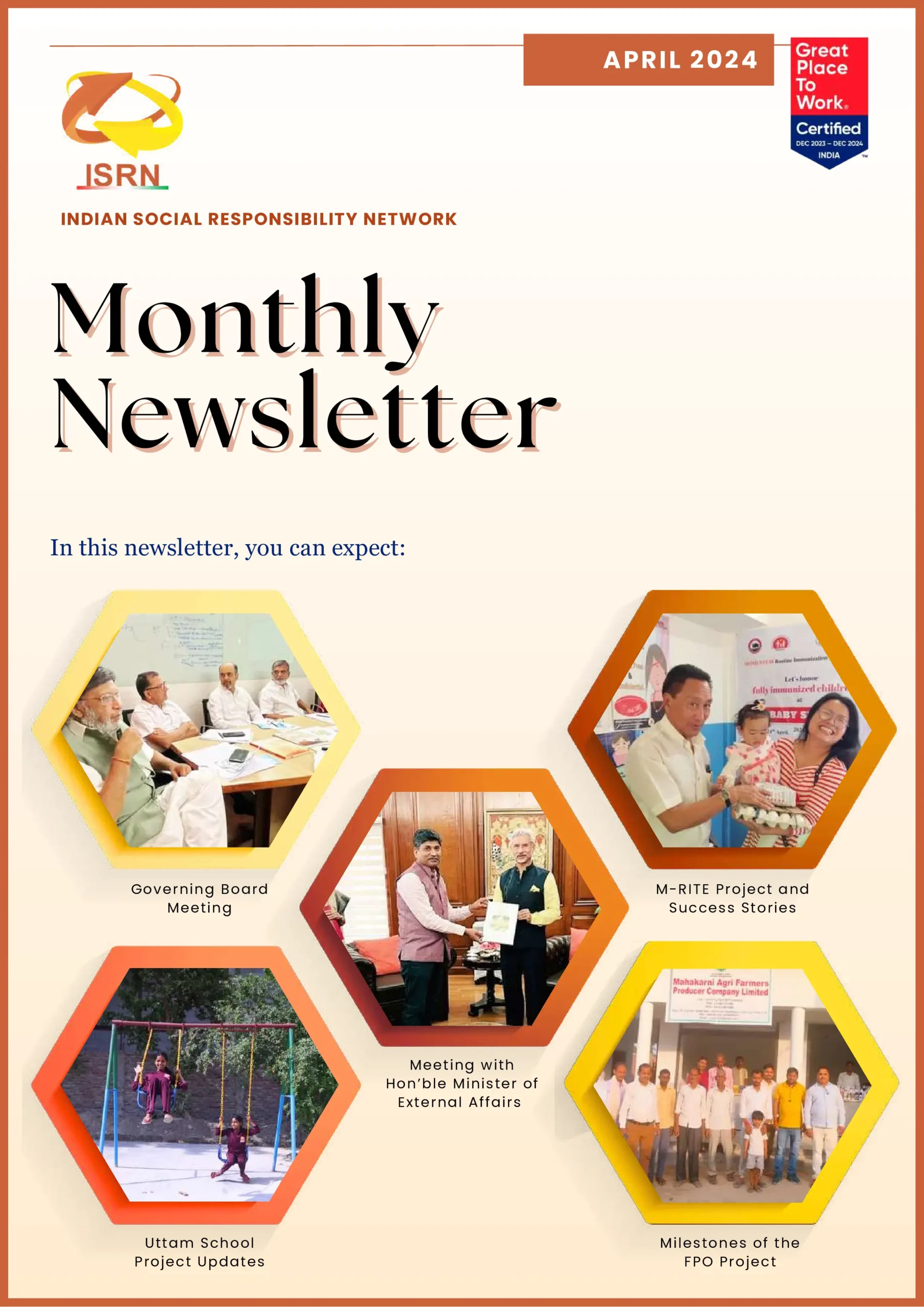 April 2024 newsletter