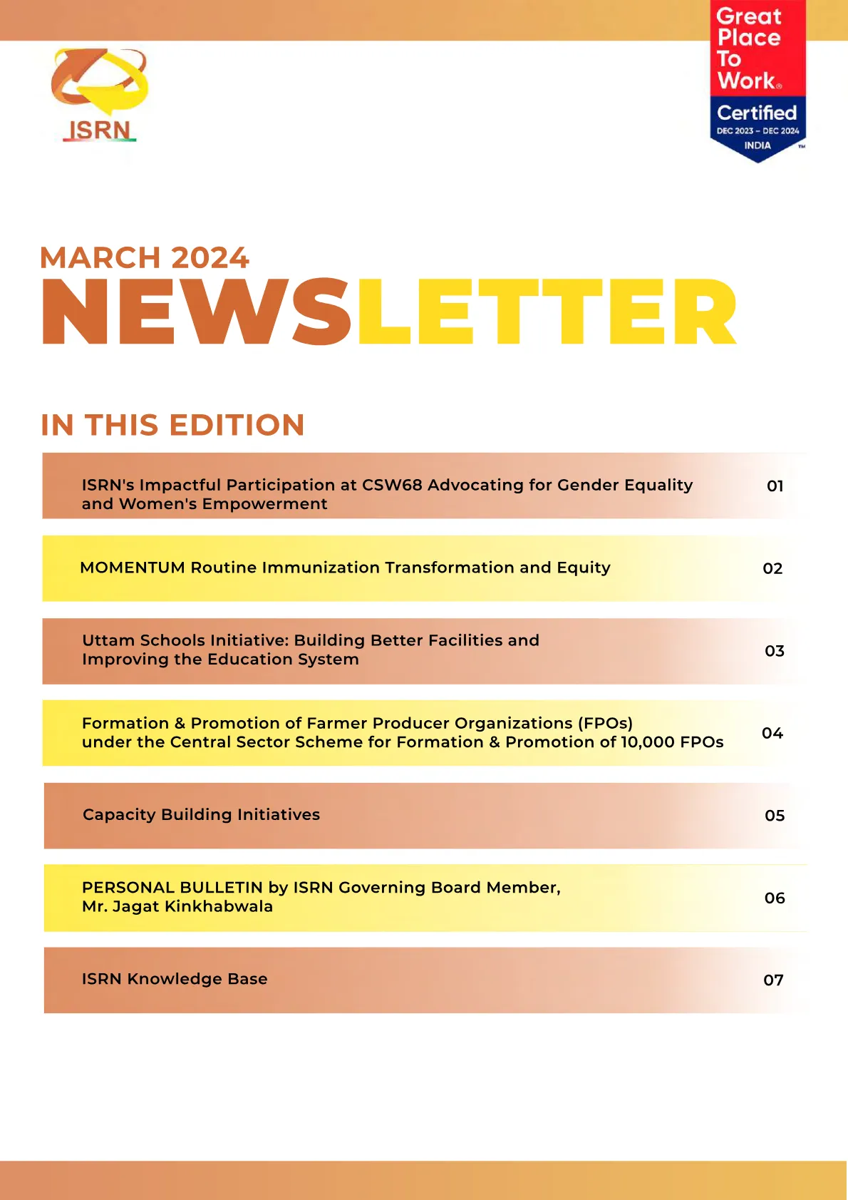 March 2024 Newsletter